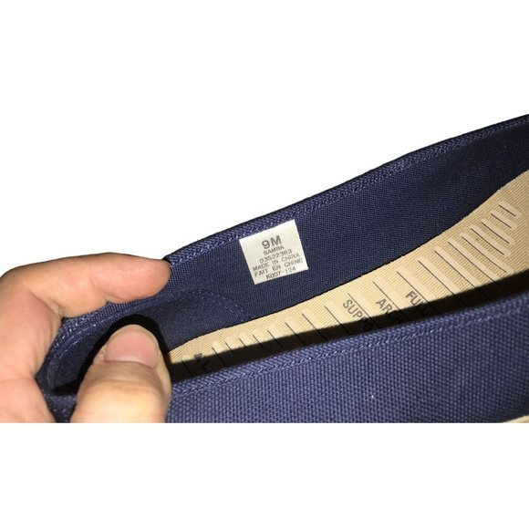 Vintage Liz Claiborne Comfort Espadrilles Flats - Navy Blue - Picture 5 of 6